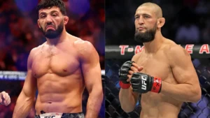 Read more about the article Arman Tsarukyan Crowns Khabib Nurmagomedov as Lightweight ‘GOAT’ Over Islam Makhachev